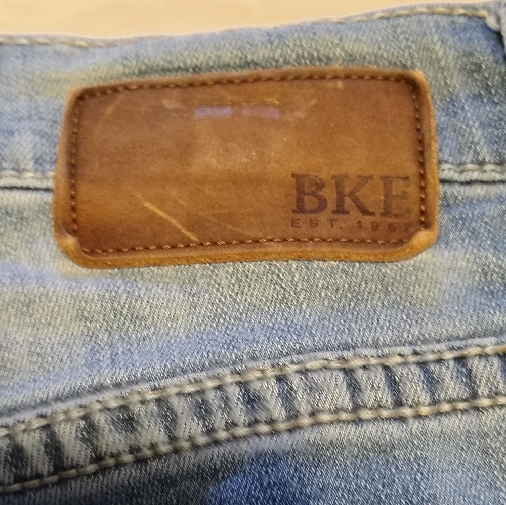BKE Aiden Vintage Acid Wash Light Blue Denim Straight Leg Jeans Size 28 X 30 - Picture 6 of 11